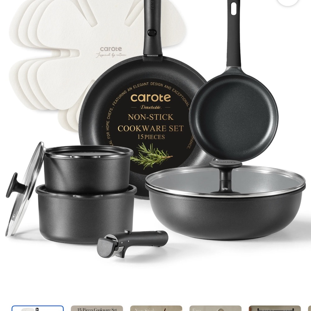 Black Non-Stick Cookware Set for Modern Kitchens